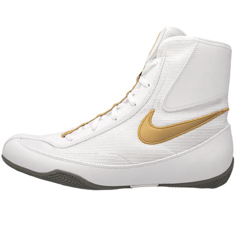 nike boxschuhe weiß gold|Nike Machomai 2 White // Gold Boxing Shoes .